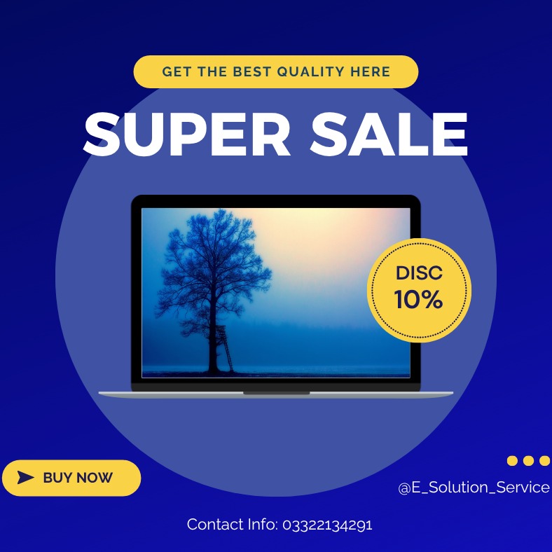 1 Year online supoort
Free Home Delivery
3 Days Warranty
E-SolutionServices
FC - 20, Technocity Mall,
Hasrat Mohani Road,
Karachi.
#instagoods #̊i̊n̊s̊t̊åm̊o̊o̊d̊ #instagramart