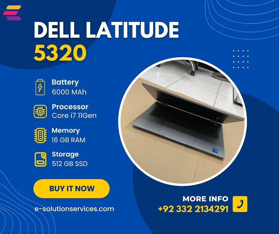 Dell Latitude 5320
Ram: 16GB
SSD: 512GB
11 Gen Intel(R) Core(TM) i7 1265U
1 Year online supoort
Free Home Delivery
3 Days Checking Warranty
#laptopdeals #buynow #explore #freedelivery #reels #onlineshopping #techsale #onlinesupport #laptopsale #explorepage✨ #instamood #instagram #instagood